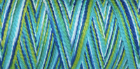 Détail du dégradé de couleurs CC404 Paua coton Caterpillar Ashford