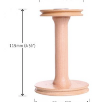 Bobine Standard pour rouet - bois verni
