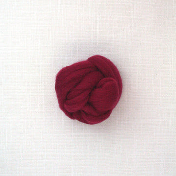Fibre Merino 23 microns couleur Cherry Red