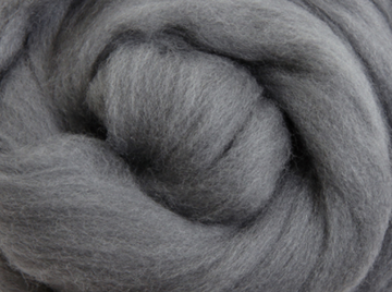 Merino Grey, fibre à filer au rouet, laine à feutrer à l'aiguille